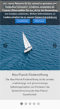 Mobile Screenshot of maxplanckfoundation.org